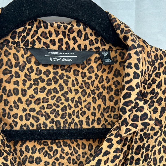 Button Down Leopard Print Mini Dress | & Other Stories - Picture 2 of 3